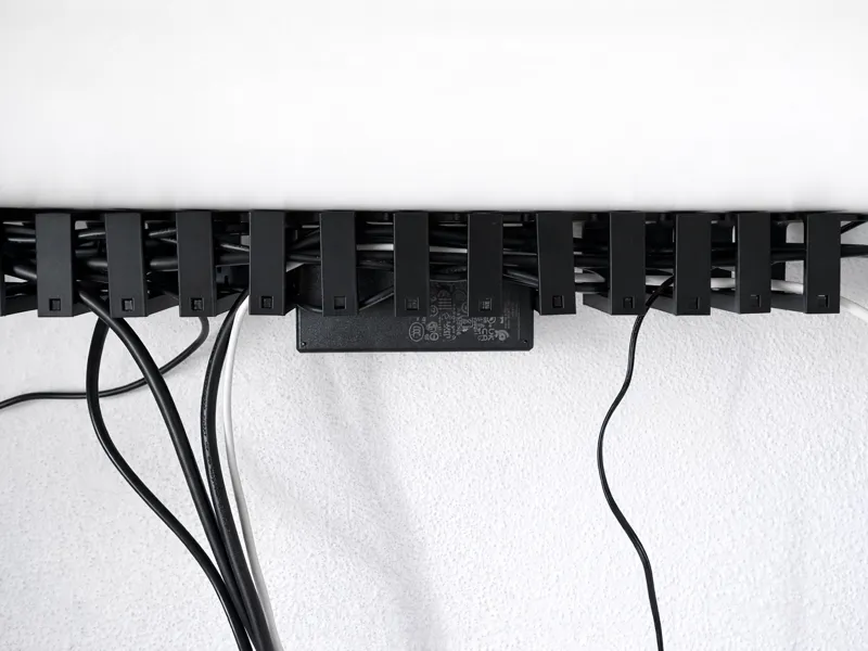 Modular Under-Desk Cable Management Channel
