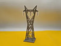110 kV French Single-Circuit Steel Lattice Tower