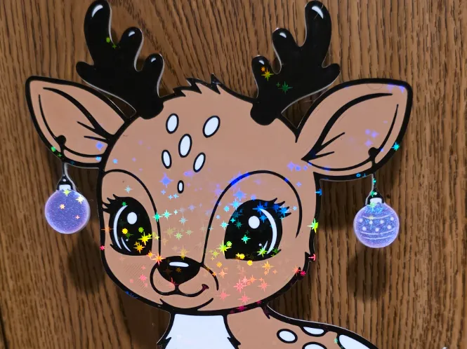 Christmas Baby Deer Yard Sign