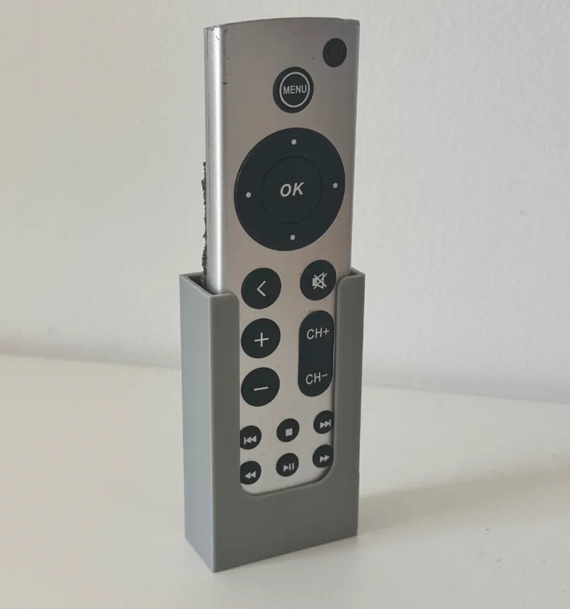 Remote Holder for Apple TV Generic Remote (amazon)