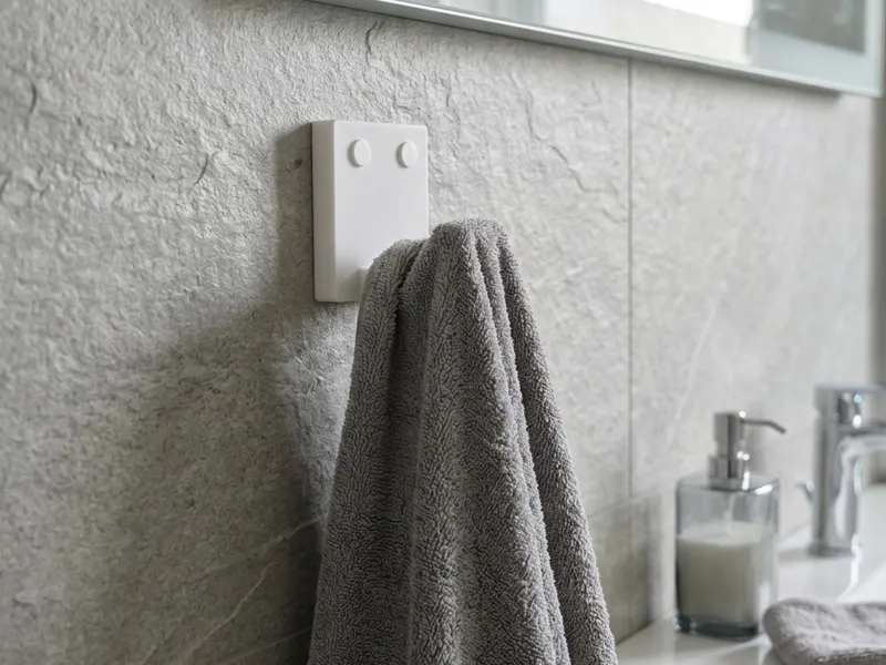 Minimalist Wall Hook with Screw Covers