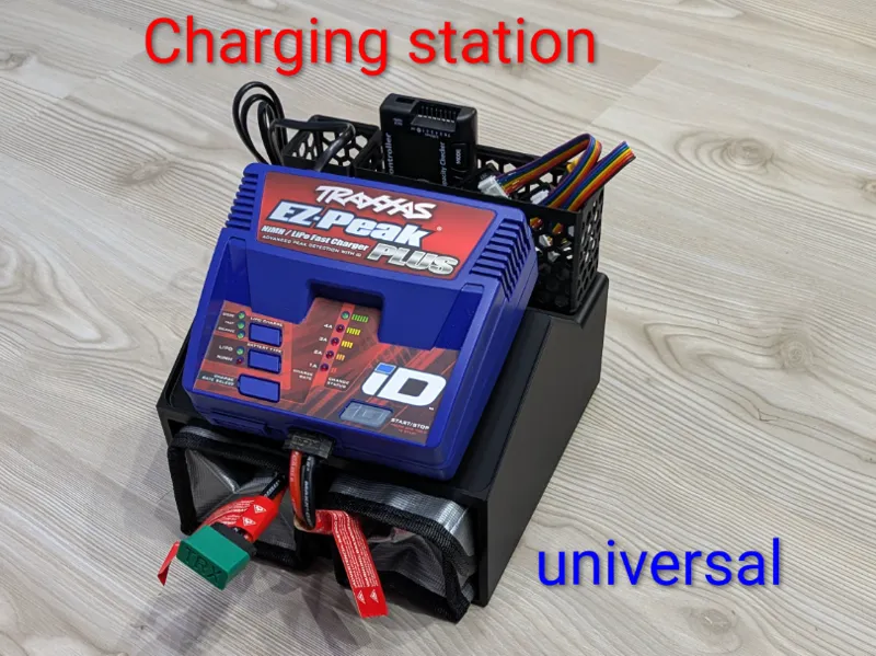 RC Ladestation Universal mit Gridfinity