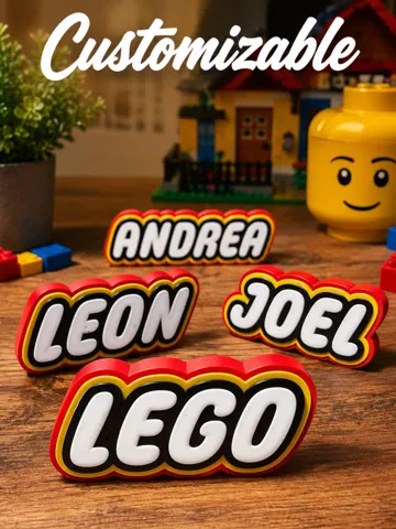 Modelo para impresión 3D: Decorative Custom Name Brick — vista de referencia 2
