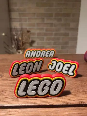 Modelo para impresión 3D: Decorative Custom Name Brick — vista de referencia 3