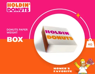Donuts Paper Weight Box