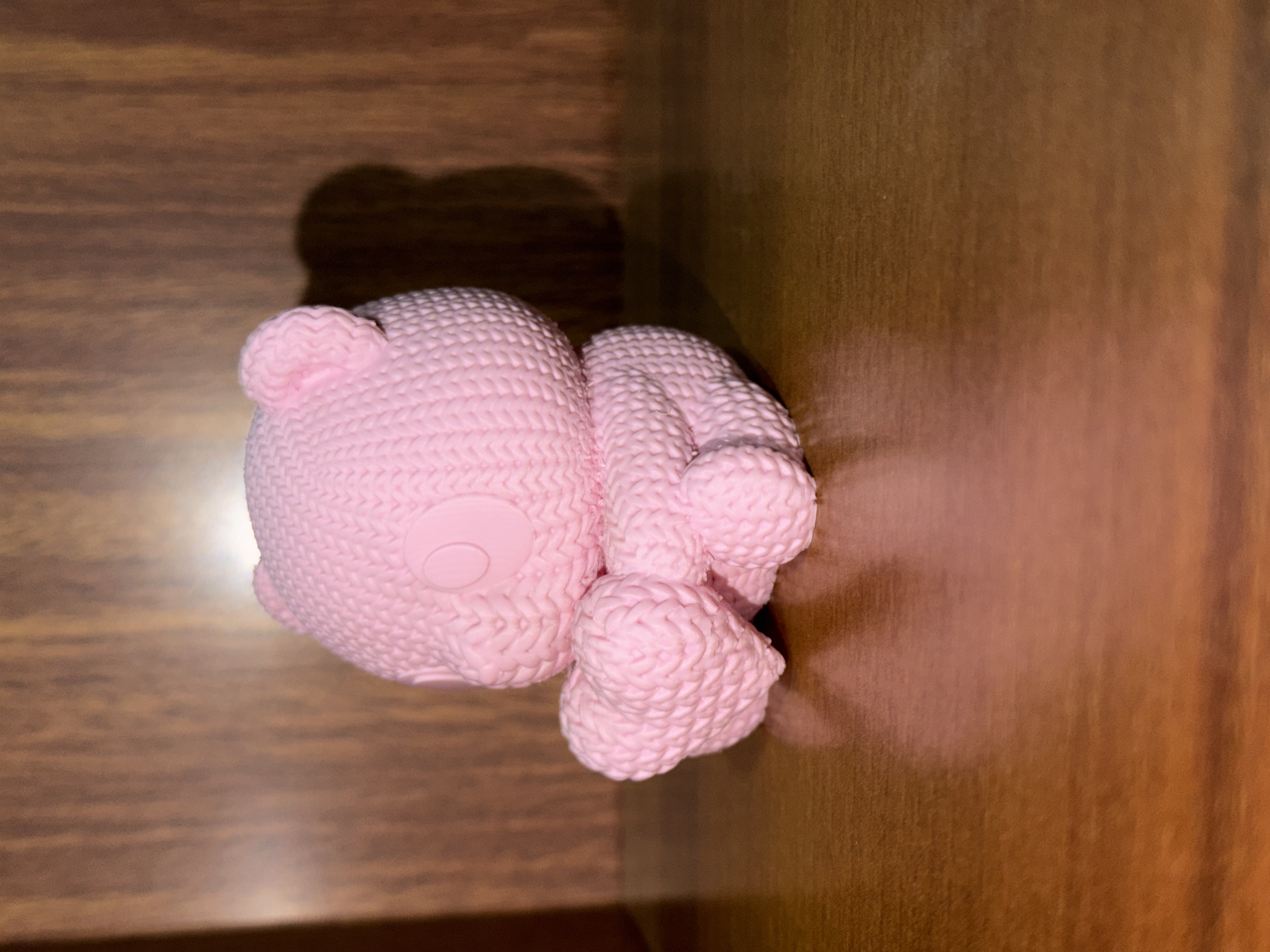 Miniatura 3 do modelo 3D Knitted-Style Panda Bear – Valentine’s Edition