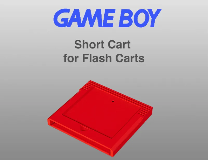 Short Gameboy Cartridge shell for Flash Carts.