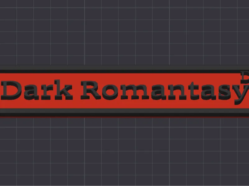 Dark Romantasy Drive Bookshelf Sign