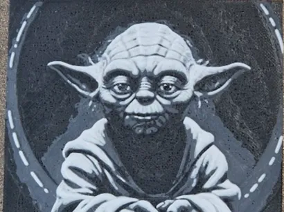 Yoda-Kunstwerk