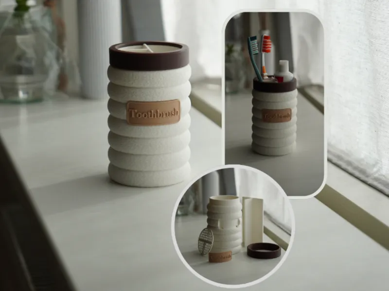 Toothbrush Cup - Minimalist Design