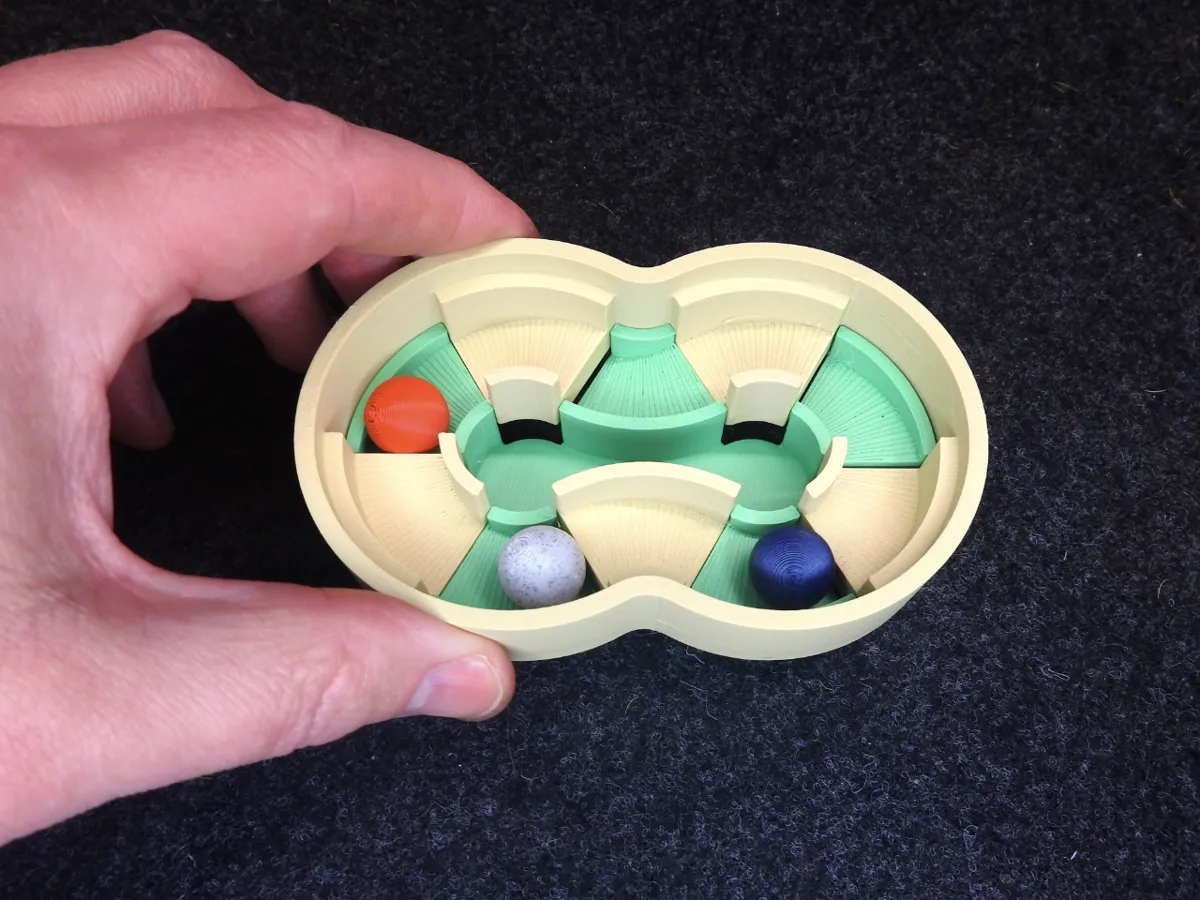 Hand rotating marble run - Free 3D Print Model - MakerWorld