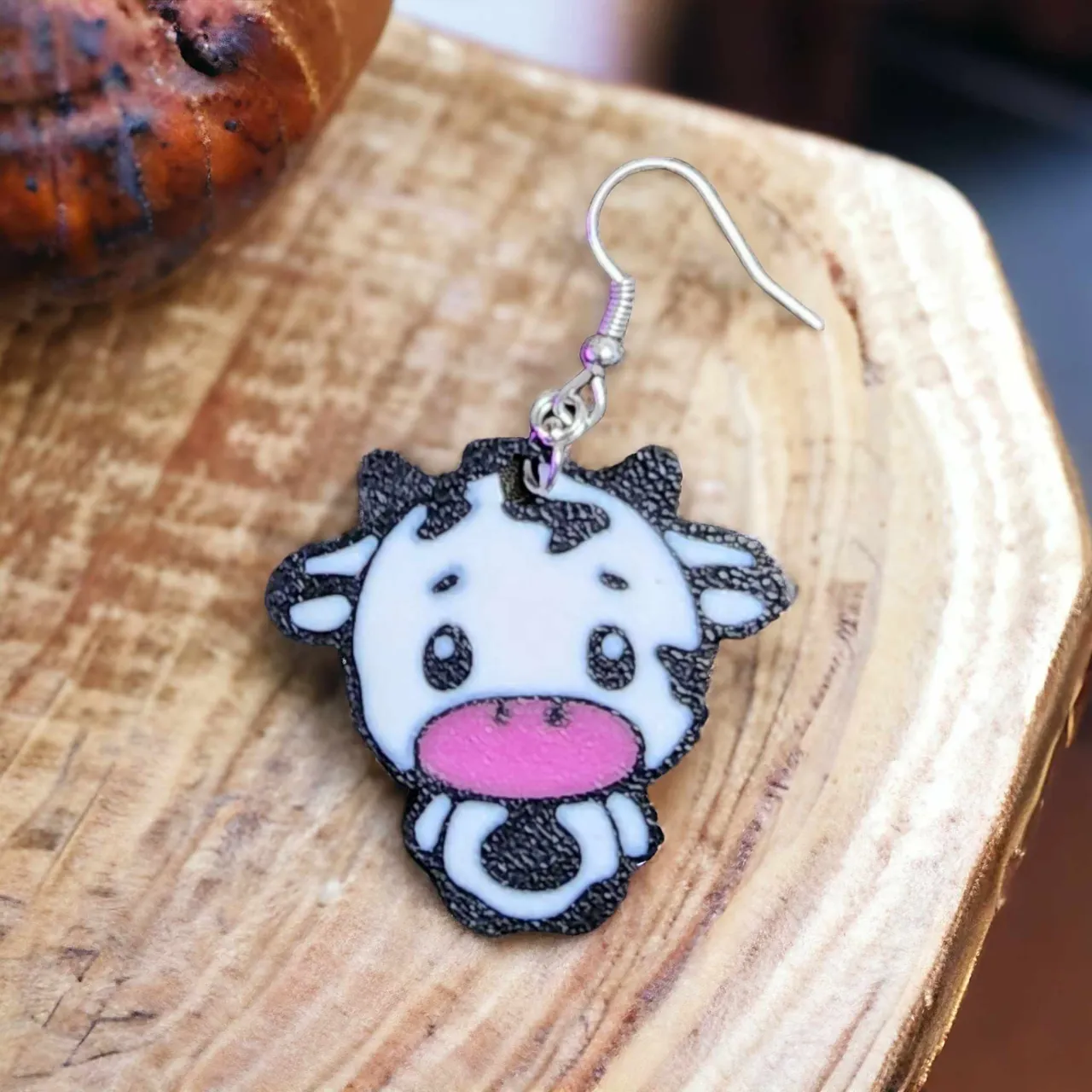 Standing Cow Earrings view 2