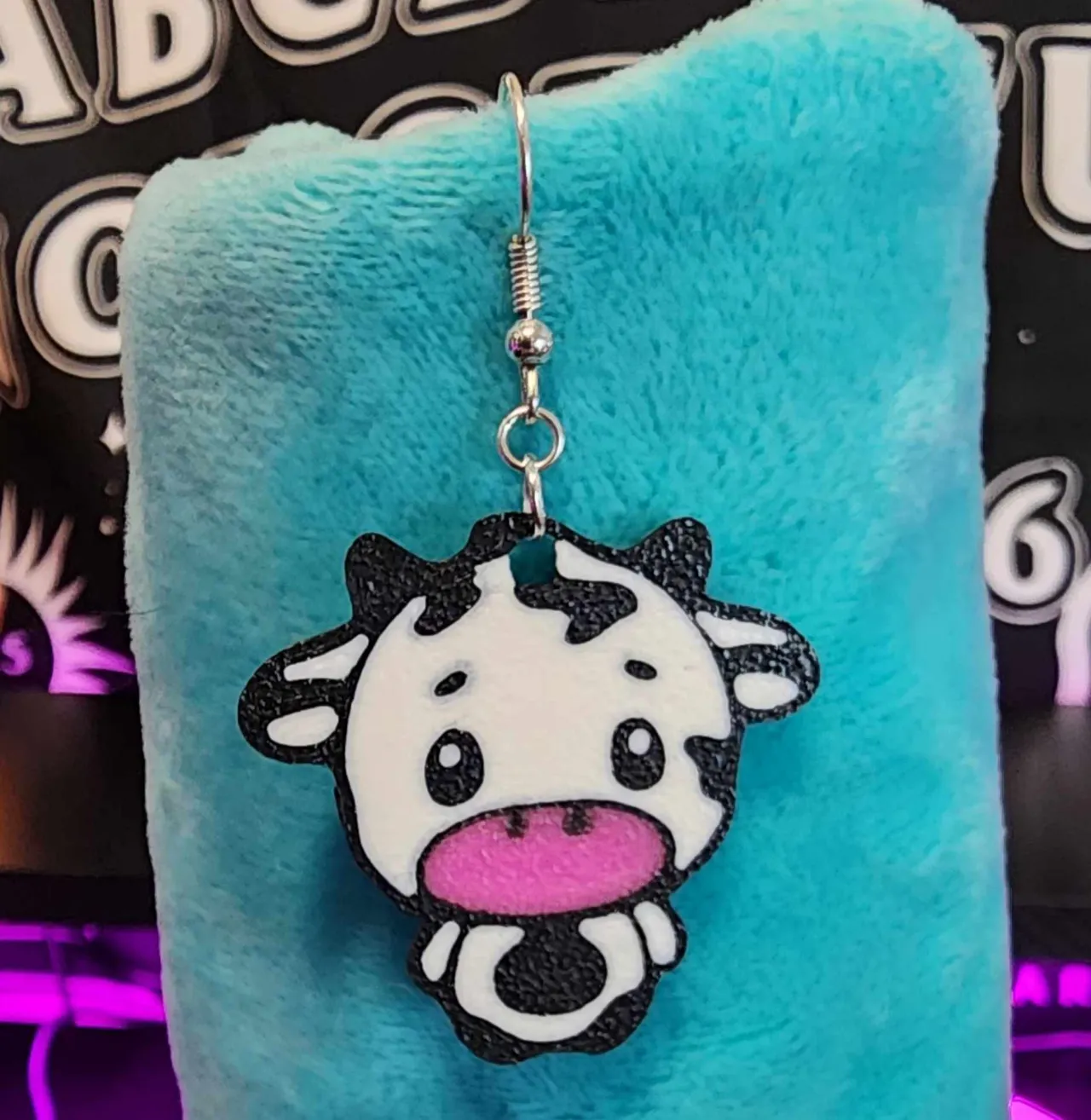 Standing Cow Earrings view 3