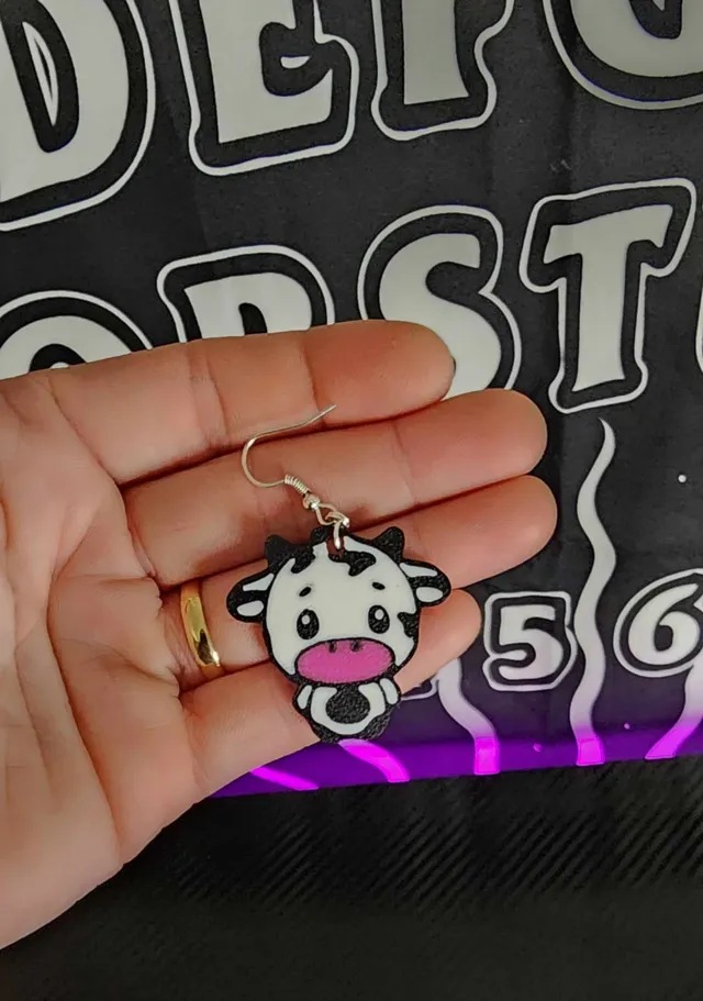 Standing Cow Earrings