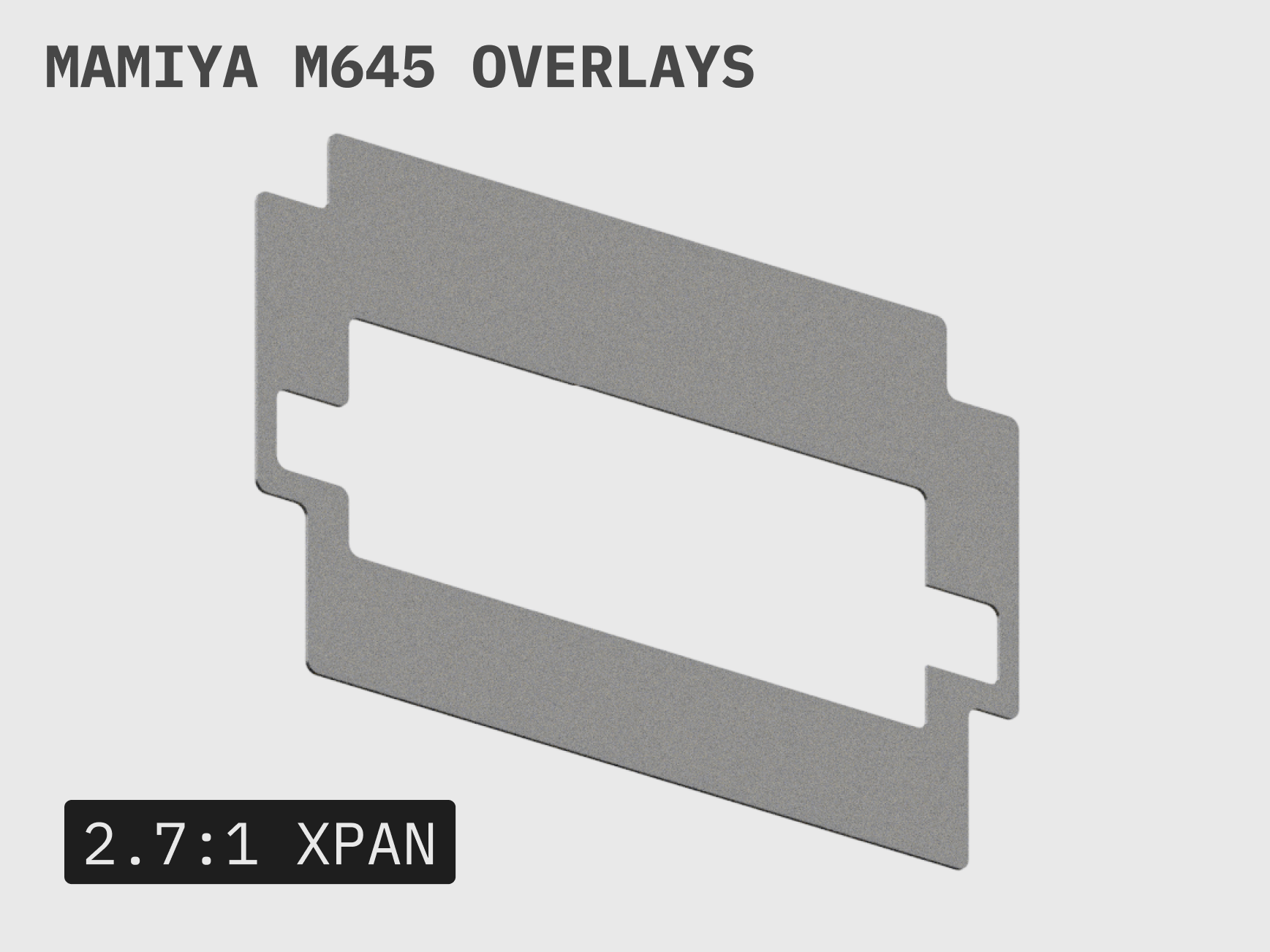 Miniatura 2 do modelo 3D Mamiya M645 Modular Frames & Composition Grids
