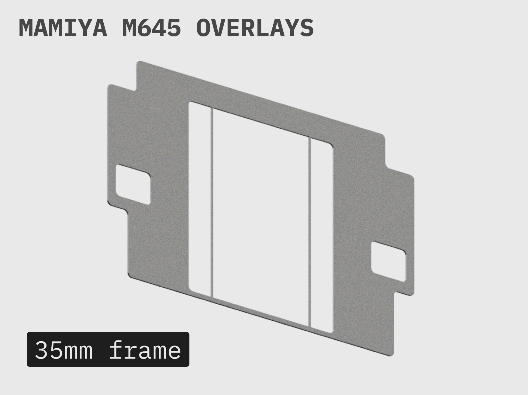Miniatura 3 do modelo 3D Mamiya M645 Modular Frames & Composition Grids