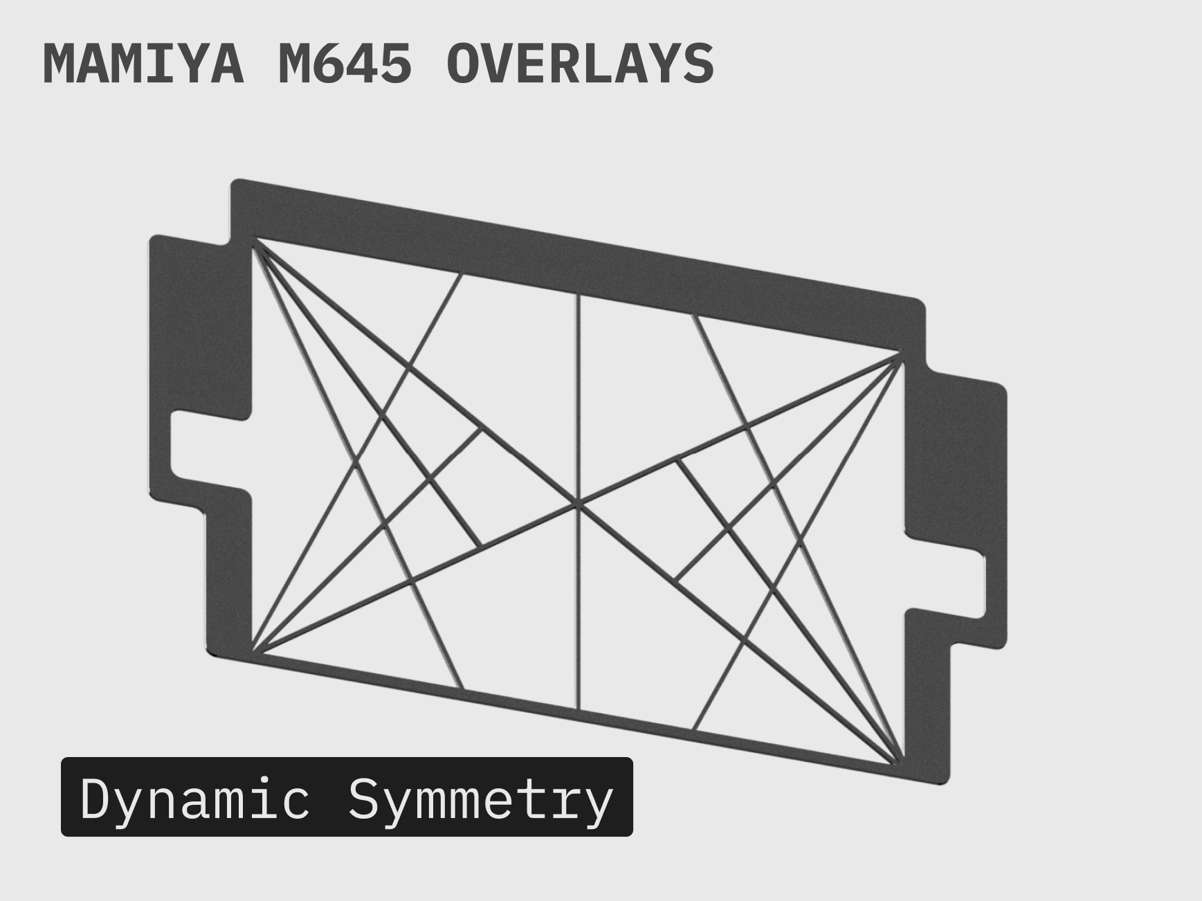 Miniatura 5 do modelo 3D Mamiya M645 Modular Frames & Composition Grids