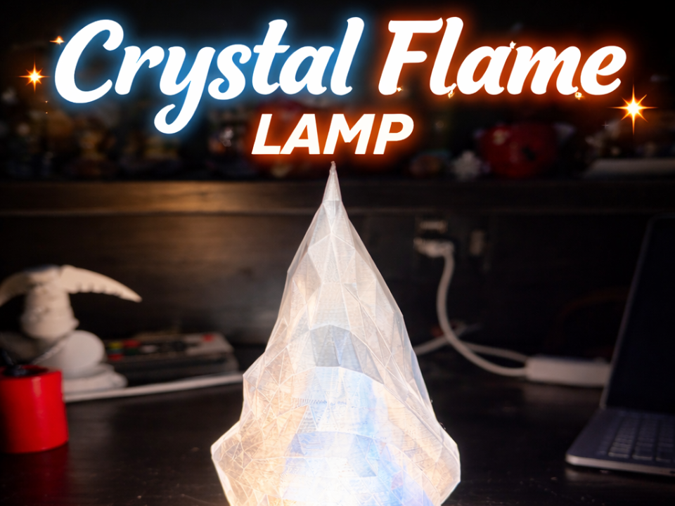 Crystal Flame Lamp – Eleganza che prende vita