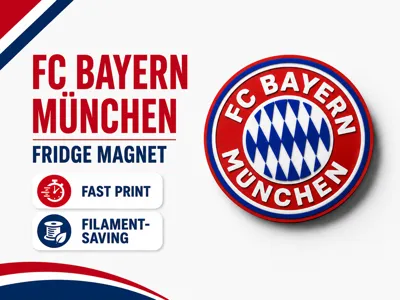 FC Bayern München Fridge Magnet