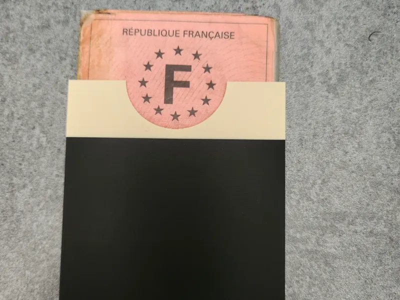Etui simple pour permis rose