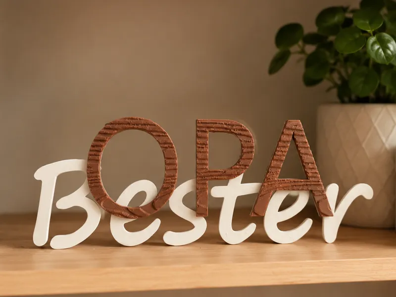 Bester Opa - Schriftzug