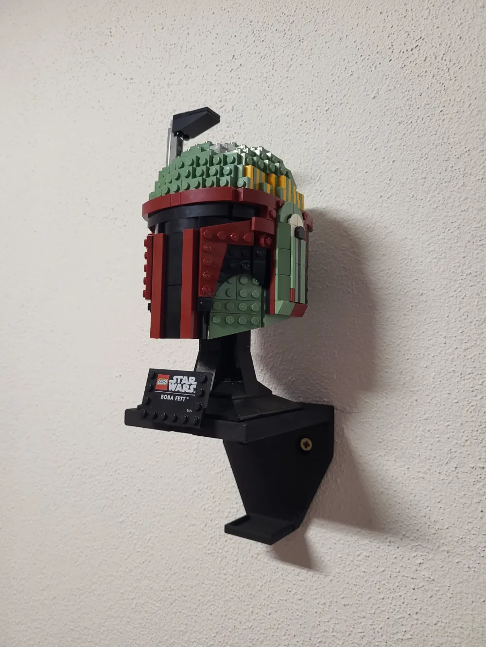 Wall Mount Brick Star Wars Helmet Mini Fig Stand by mh3dprintpt
