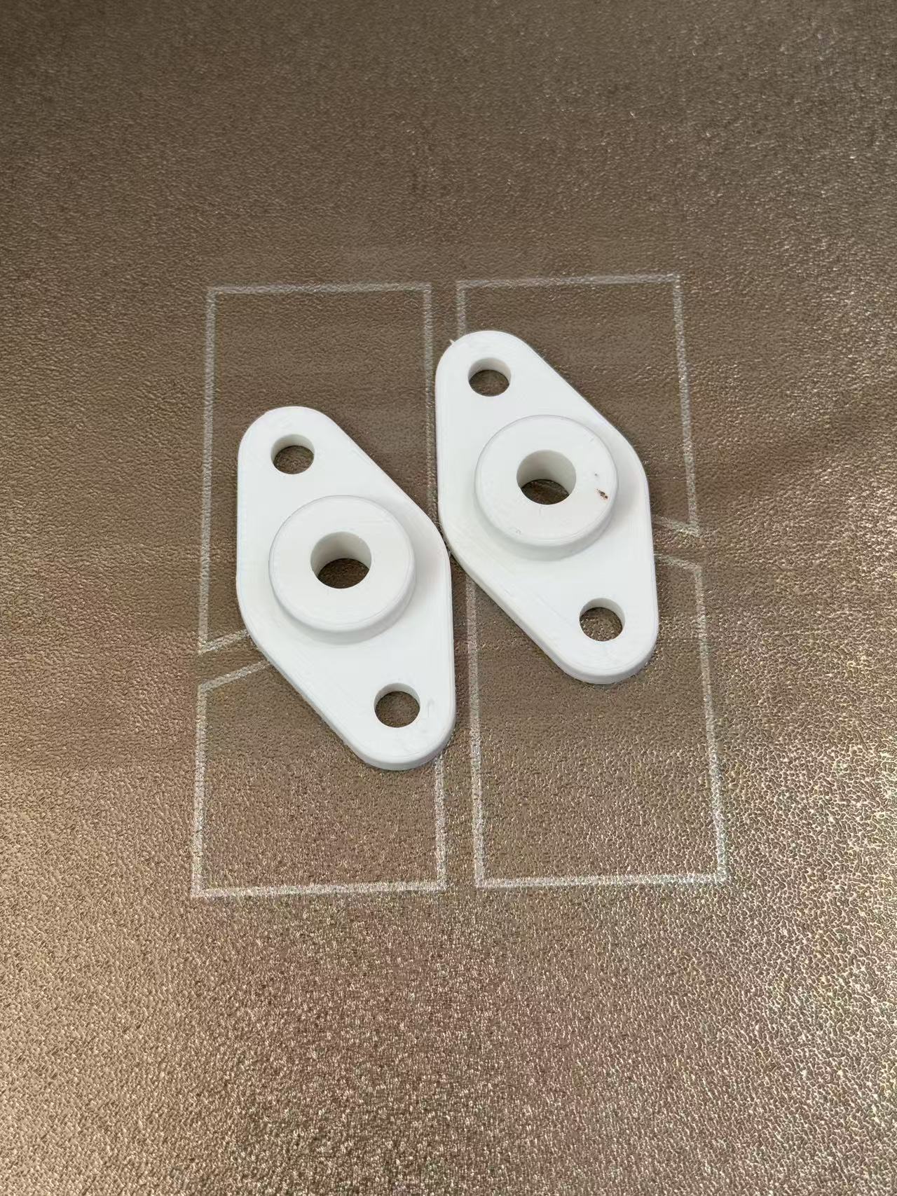 Miniatura 3 do modelo 3D 铝型材光轴固定器