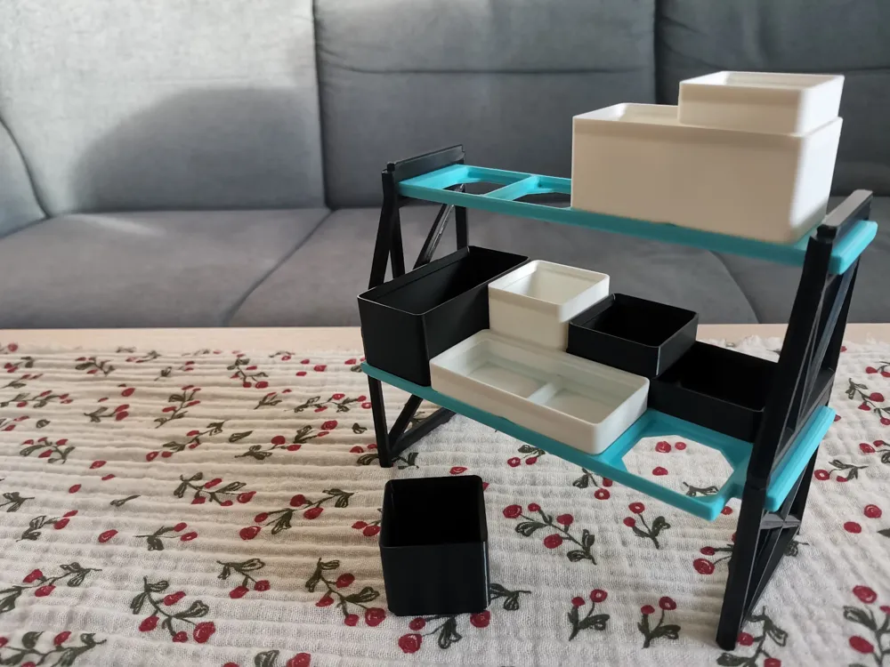 Stackable Display Shelf System (Gridfinity comp.) - Free 3D Print Model ...