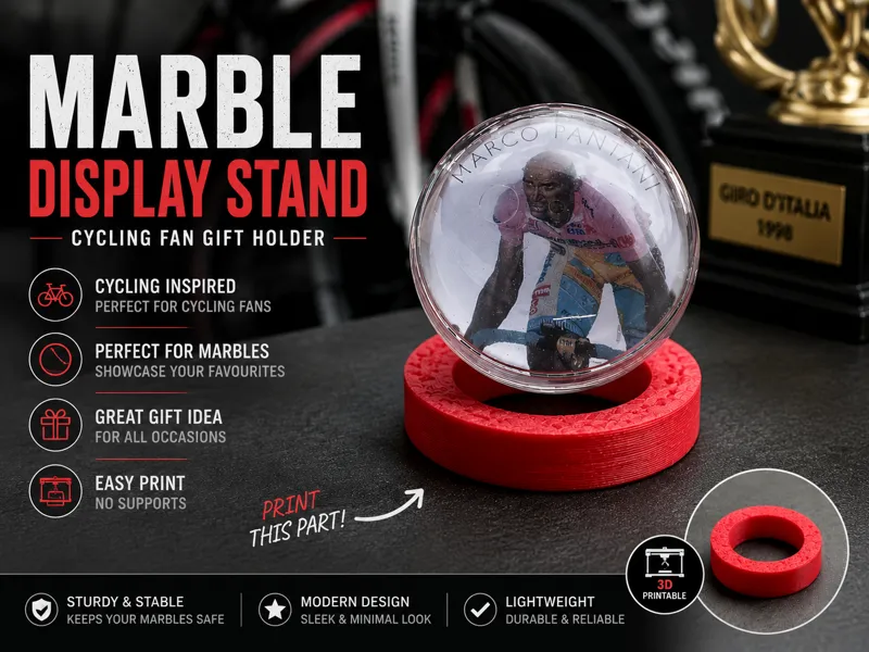 Marble Display Stand Cycling Fan Gift & Holder