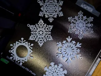 Snowflake ornaments set_2