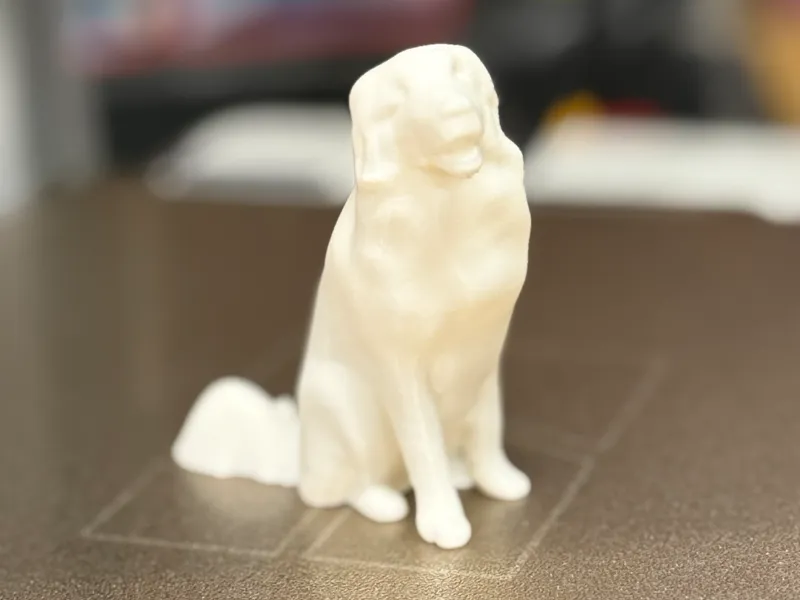 Realistic Dog Statue – Easy Testprint STL