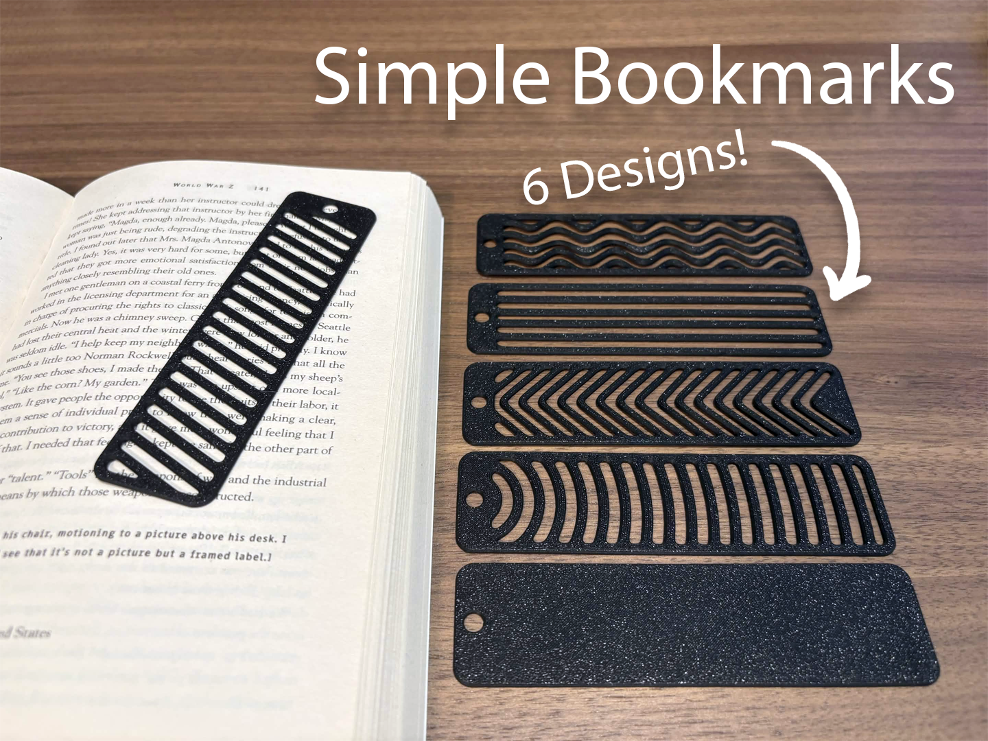 Minimalist Bookmarks | ( 6 Designs! )