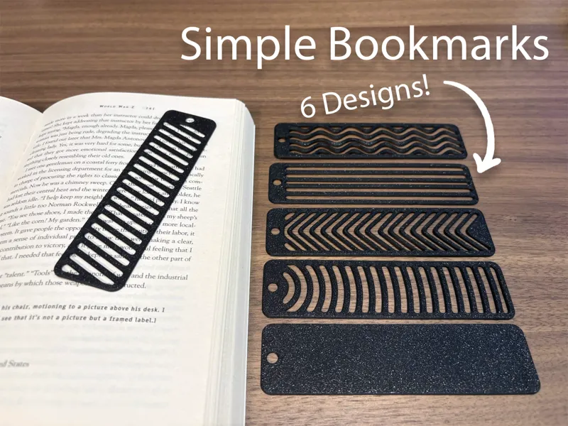 Minimalist Bookmarks | ( 6 Designs! )