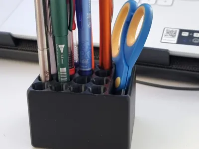 compact desktop pen organizer