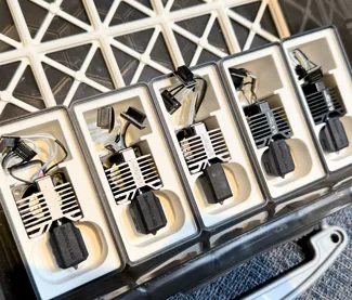 Gridfinity with pins Hotend storage