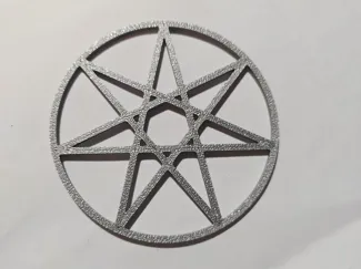 Amuleto de estrella de 7 puntas