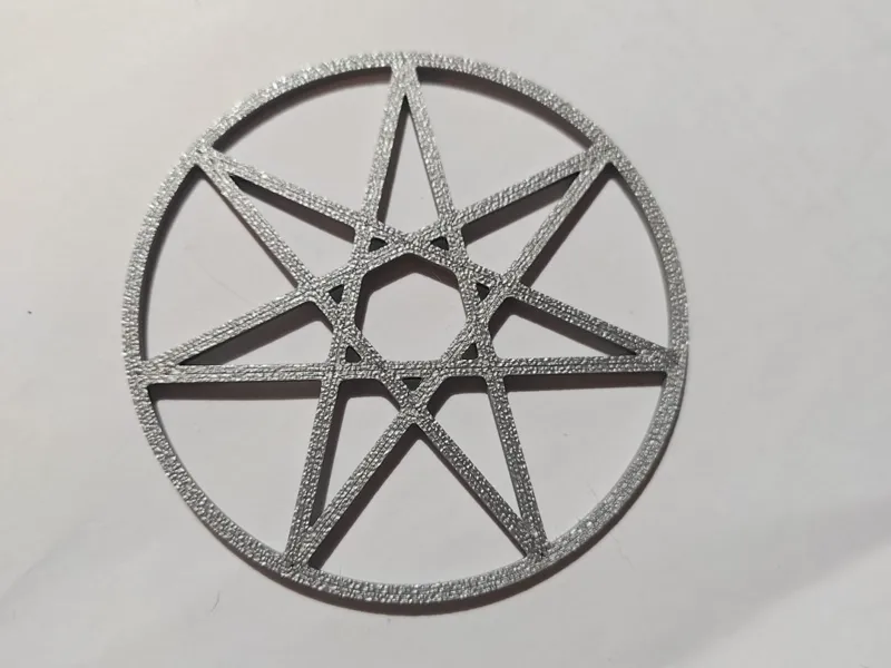 Amuleto de estrella de 7 puntas