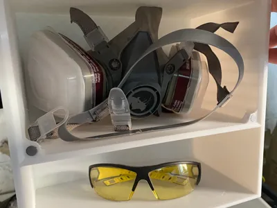 Container for standard breathing mask