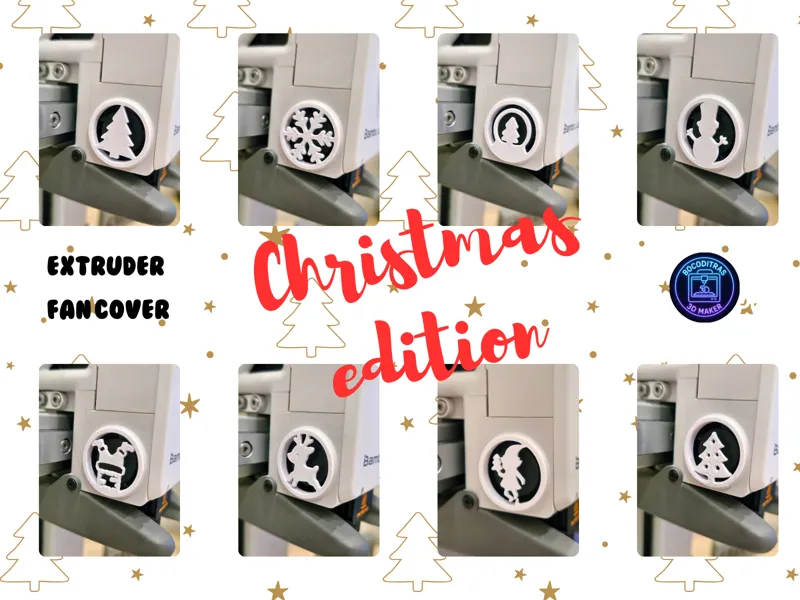 Extruder fan cover A1/A1 mini - Christmas Edition