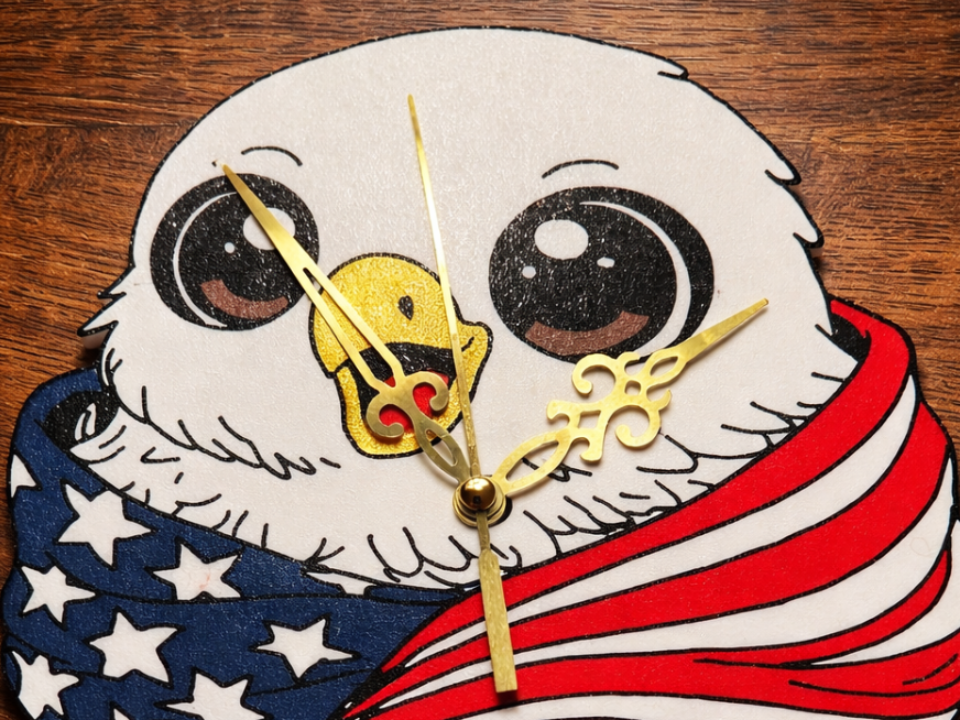 Bald Eagle Clock