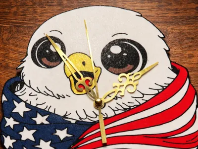Bald Eagle Clock