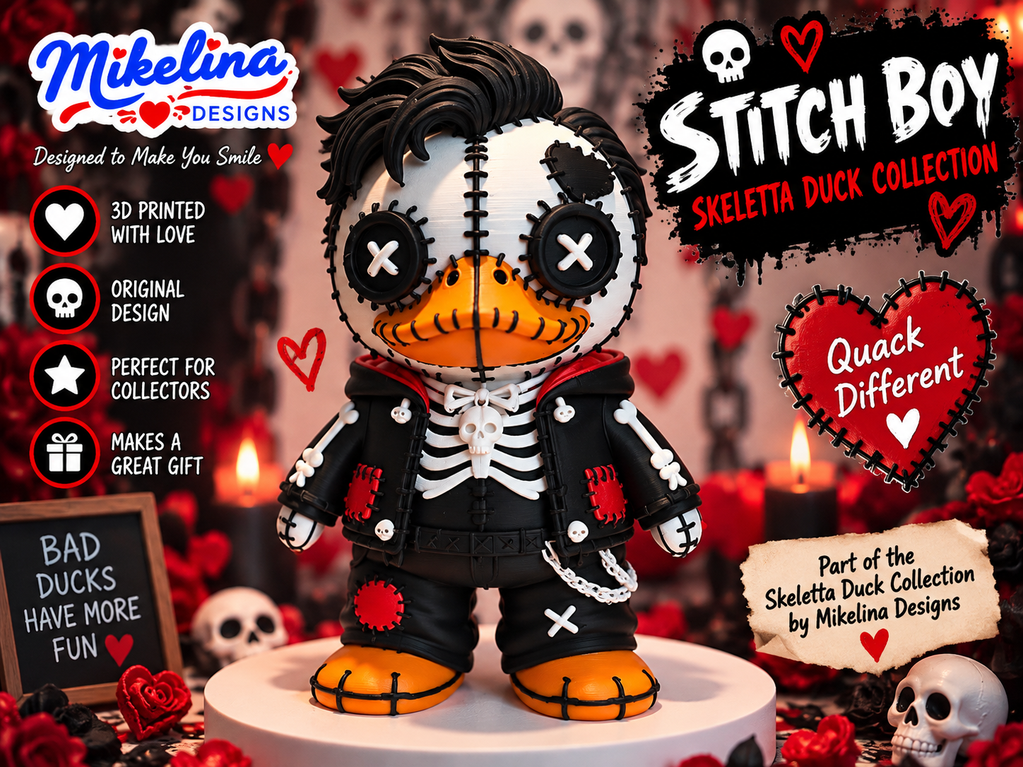 Stitch Boy – Stitched Gothic Duck 3D model