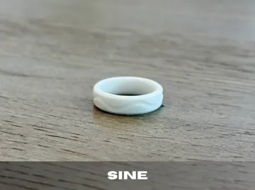 Letrero o emblema decorativo: Comfort Fit Rings - US/UK/EU Sizes - Quick Print — vista de referencia 3