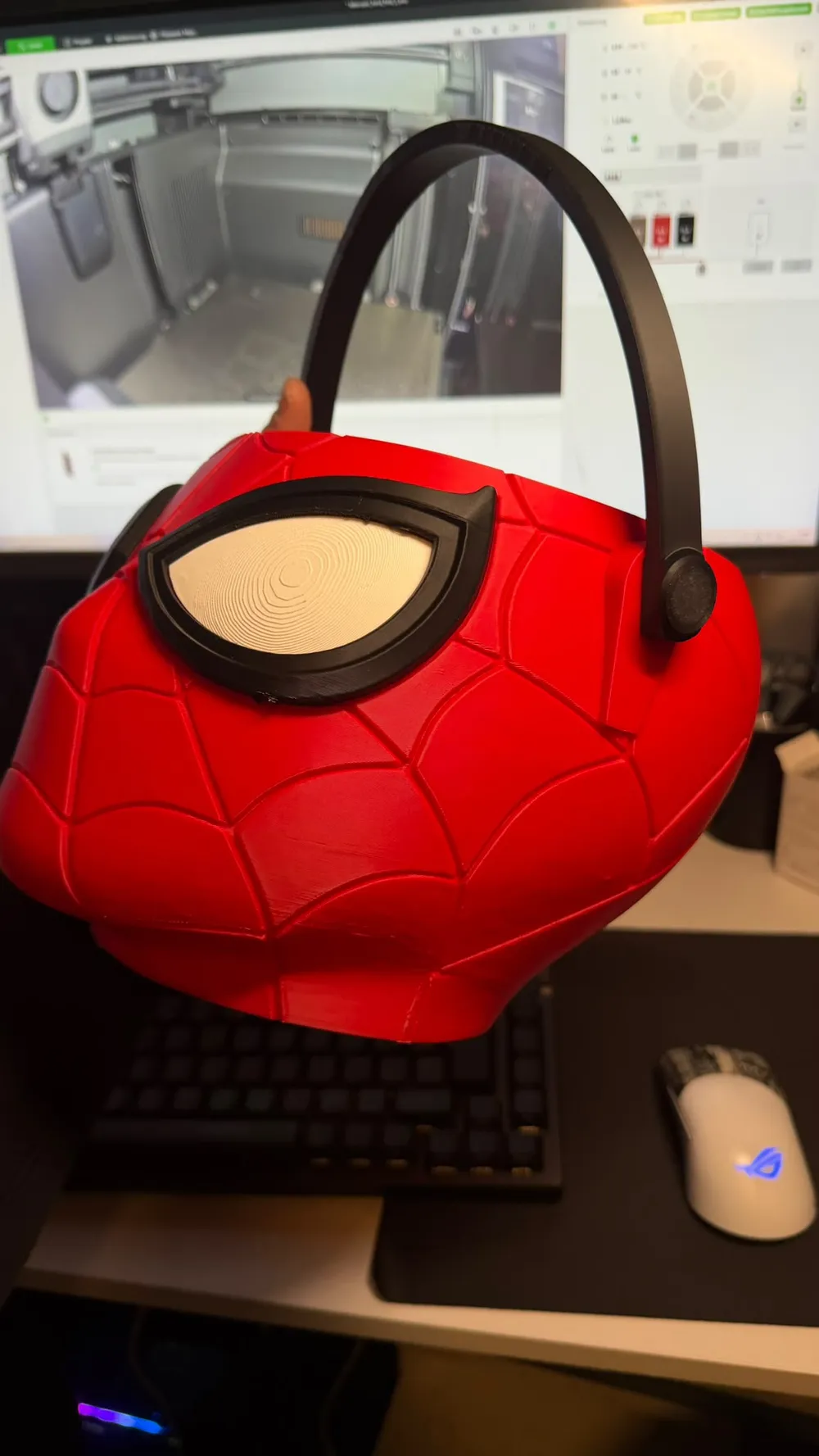 Spider-Man Halloween Candy Basket | No AMS - Free 3D Print Model ...