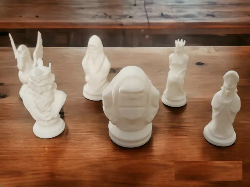 Fantasy set chess pieces
