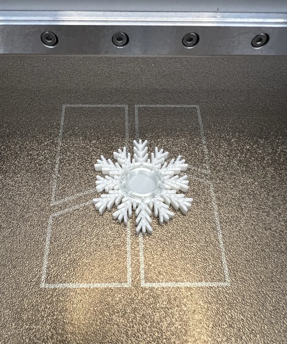Snowflake Refrigerator Magnet by LEM MakerWorld: Download Free 3D Models