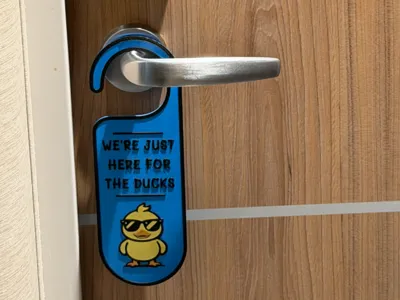 Cruise Duck Door Hanger – Just Here For the Ducks