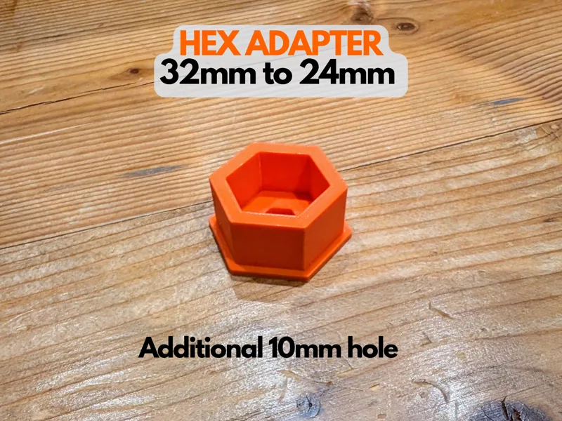 Hex Adapter 32mm to 24mm
