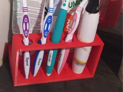 Toothbrush and Toothpaste Holder