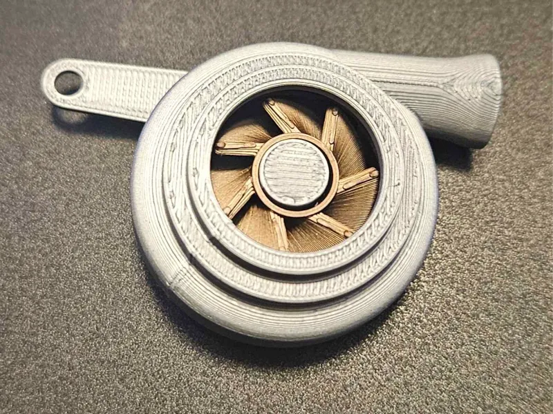 Spinning Turbo Keychain